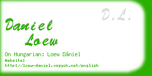 daniel loew business card